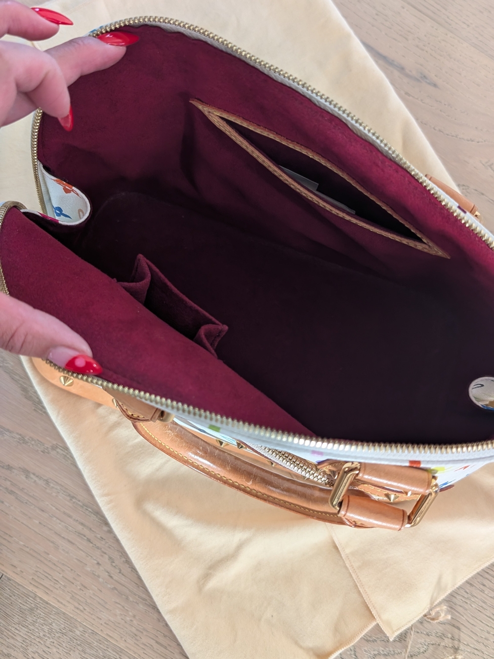 Louis Vuitton Multicolor Monogram Alma BB - White/Tan - Picture 10 of 10